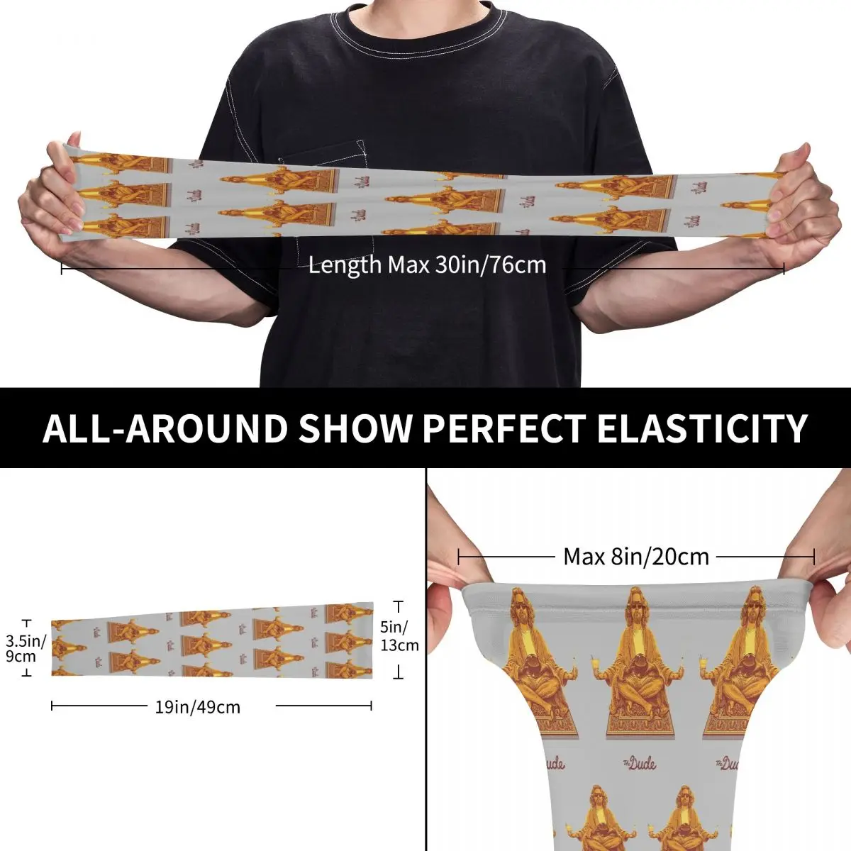 The Dude Budha The Big Lebowski Outdoor Arm Sleeves Sun UV Protection Cover Summer Ice Silk Cycling Tattoo Sleeves