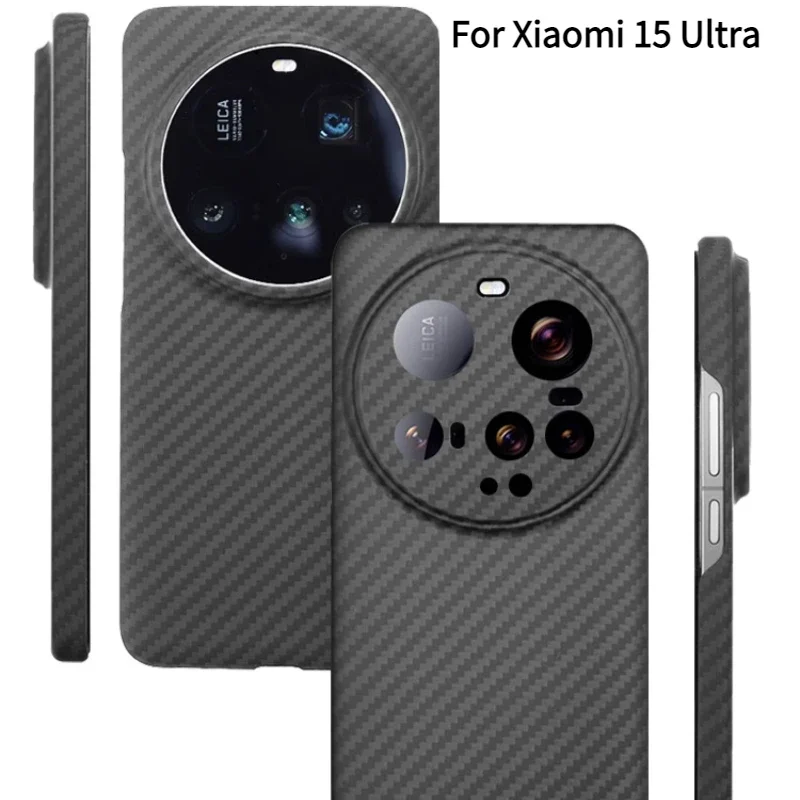 

For Xiaomi 15ultra Mobile Phone Case 600D 1500D Aramid Carbon Fiber Shock Proof Cover For xiaomi15 Ultra Protective Hard Shell