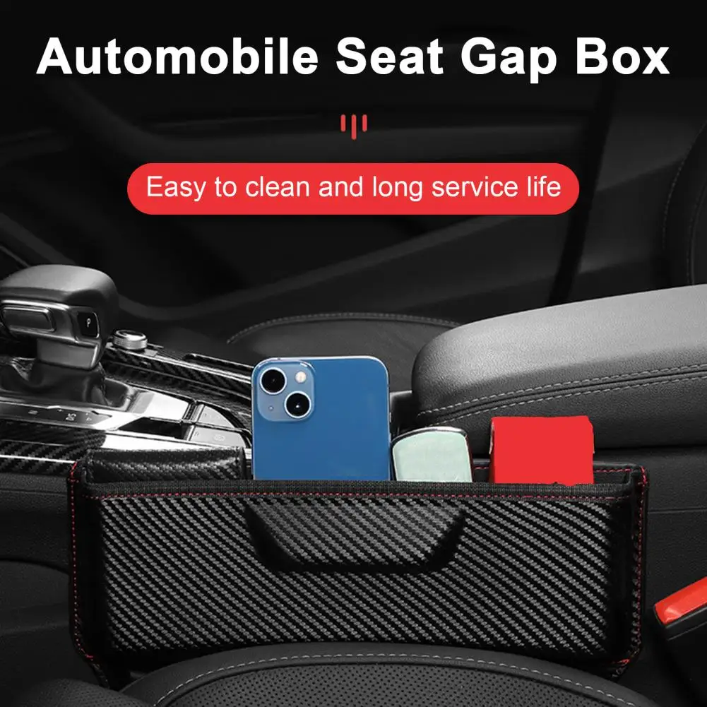 

Car Seat Gap Box Filler Universal Center Console Side Hanging Trash Can Storage Organizer Holder Auto SUV Truck Supplies