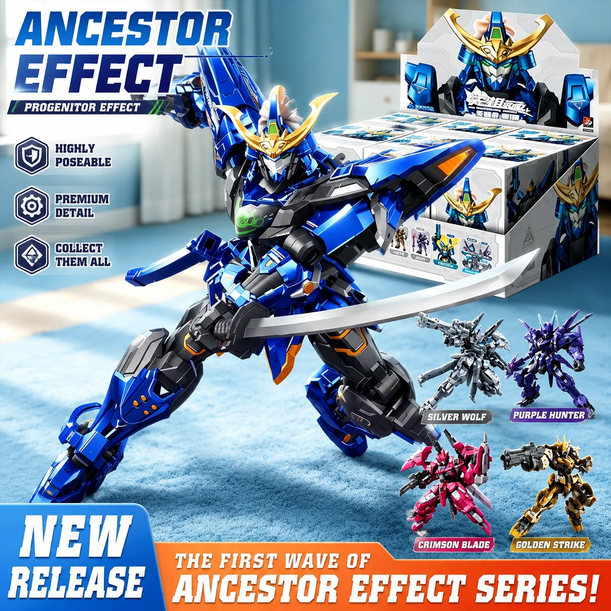 In Stock Sembo Block Moshow Ancestral Effect Mecha Assembly Movable Action Figure Trendy Collectible Model Toy birthday Gift