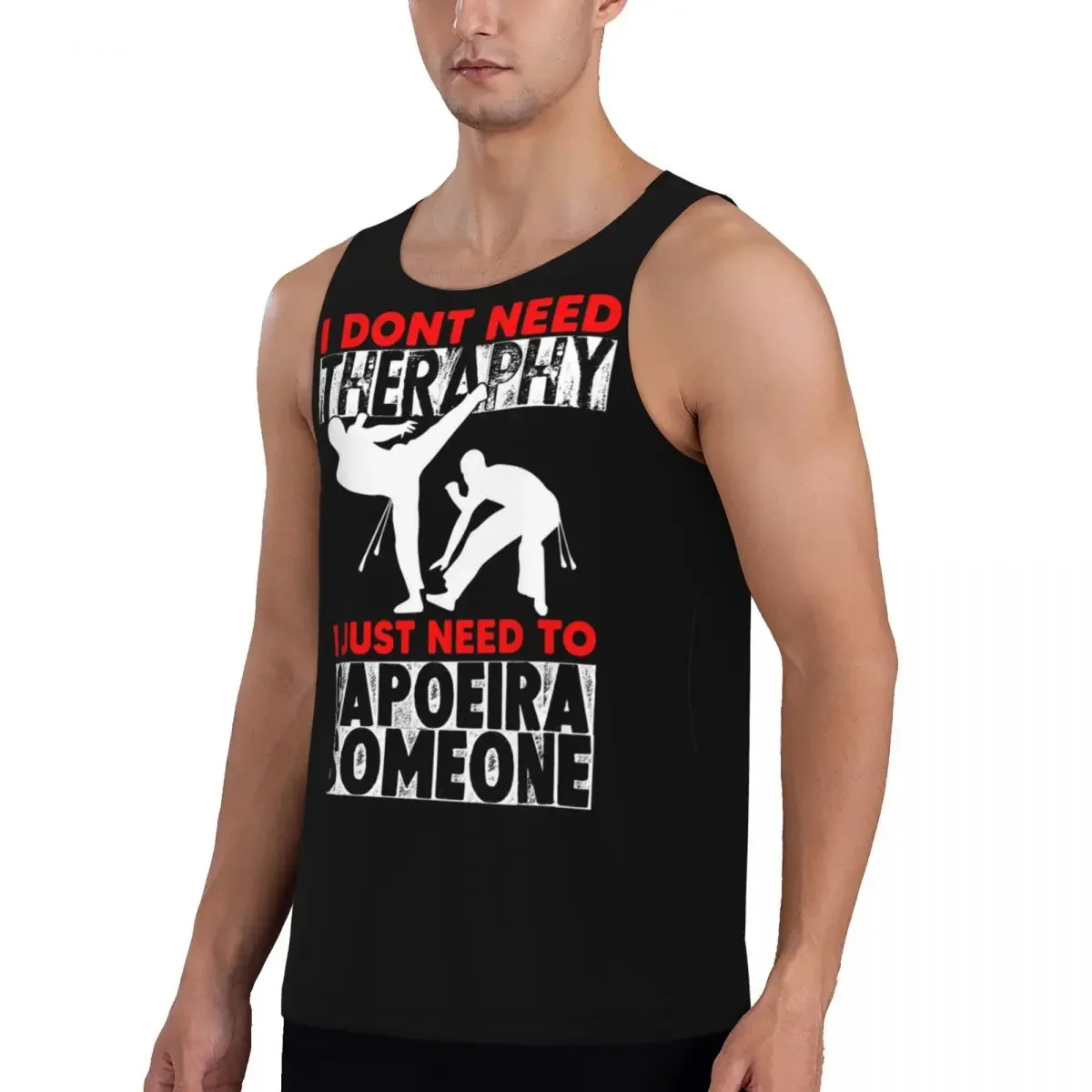 Quick Dry Capoeira Movements Capoeirista Brazilian Martial Gym Tank Muscle Sleeveless Shirt Bodybuilding Breathable Vest