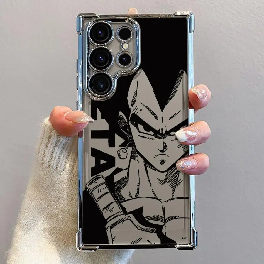 حافظة لهاتف سامسونج جالاكسي S20 FE S24 S23 S25 Edge S21 Plus S22 Ultra Dragon Ball Goku VS Vegeta