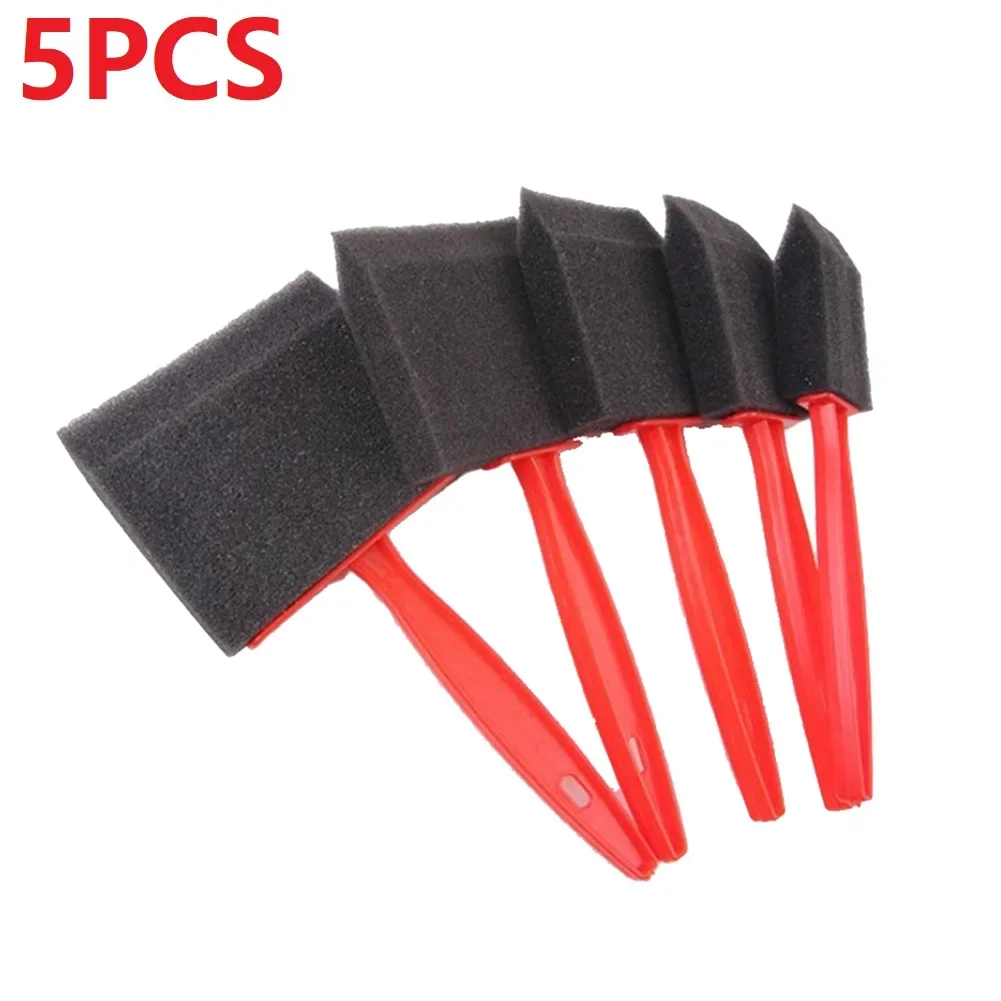 

5PCS Sponge Foam Paint Brush Oil Stain Polyurethane Craft Art Paint Brush Set Painting Brush Tools Art Supplies