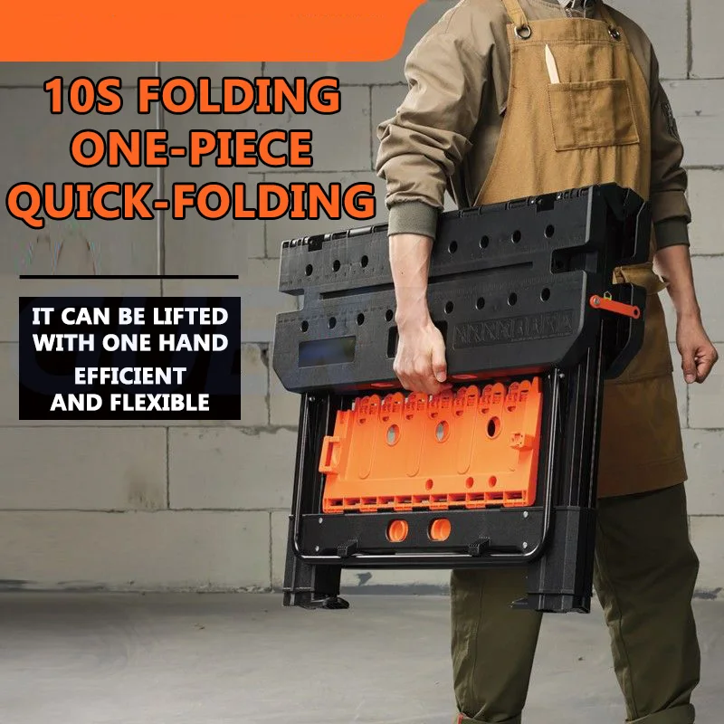Portable Foldable Workbench, Movable Saw Table, DIY Multifunctional Portable Tool Push Table, Saw Operation Table