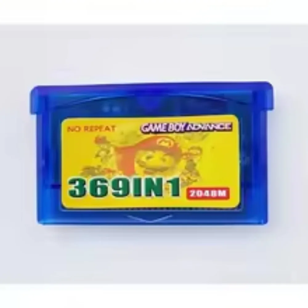 English Combined Card GBA 369in1 Game Boy Advance Game Cartridge GBA  Anime Peripheral Game Collection Card Holiday Gift