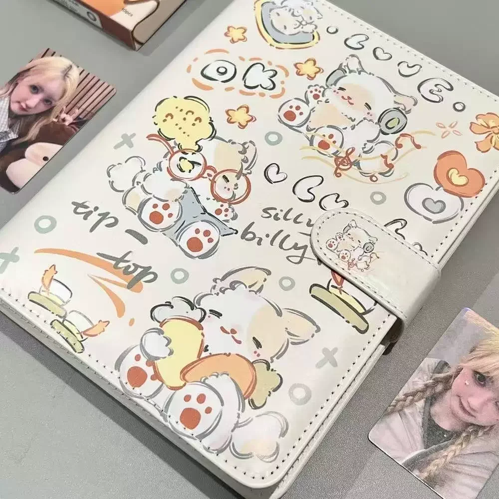 IMYY Cute A5 Kpop Idol Photocards Holder PU Photo Album Photocard Binder Collect Book Album for Photographs Photo Card Supplies