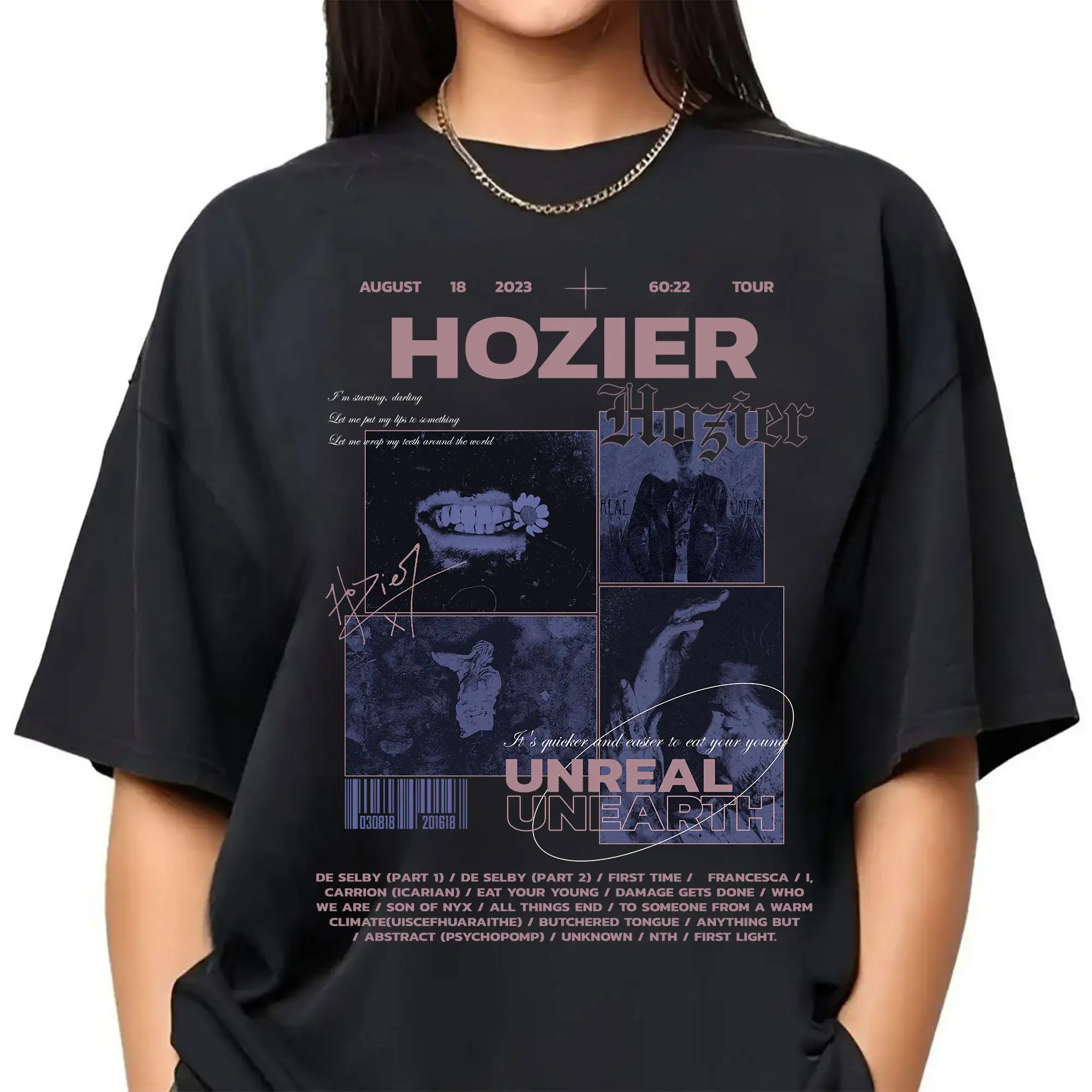 UnReal UnEarth gift fans Hozier Music Bootleg album T Shirt Hozier for men women