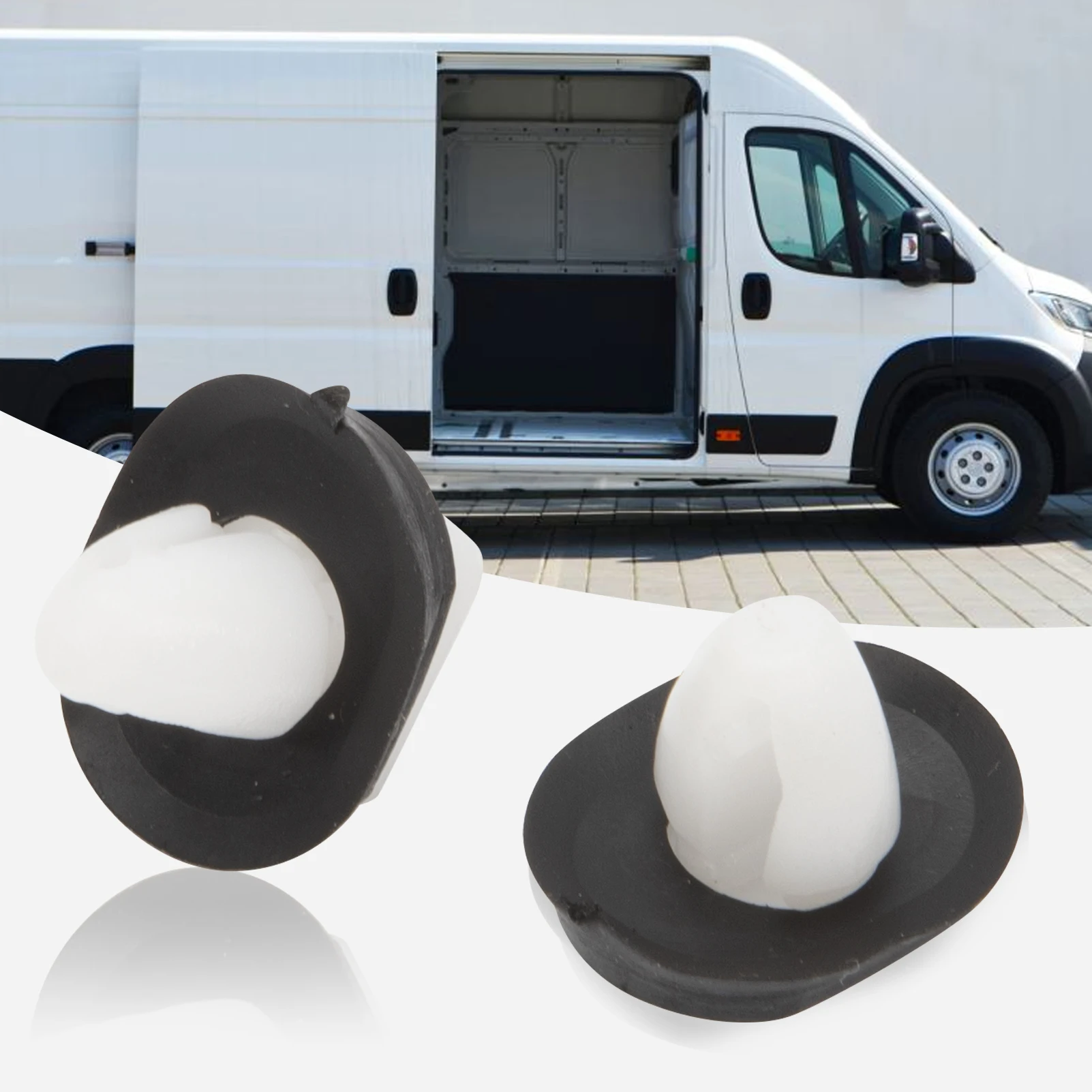 50 PCS Relay Exterior Side Moulding Lower Plastic Car Door Trim Panel Clips Kit For Citroen JUMPER Fiat Ducato Peugeot Boxer