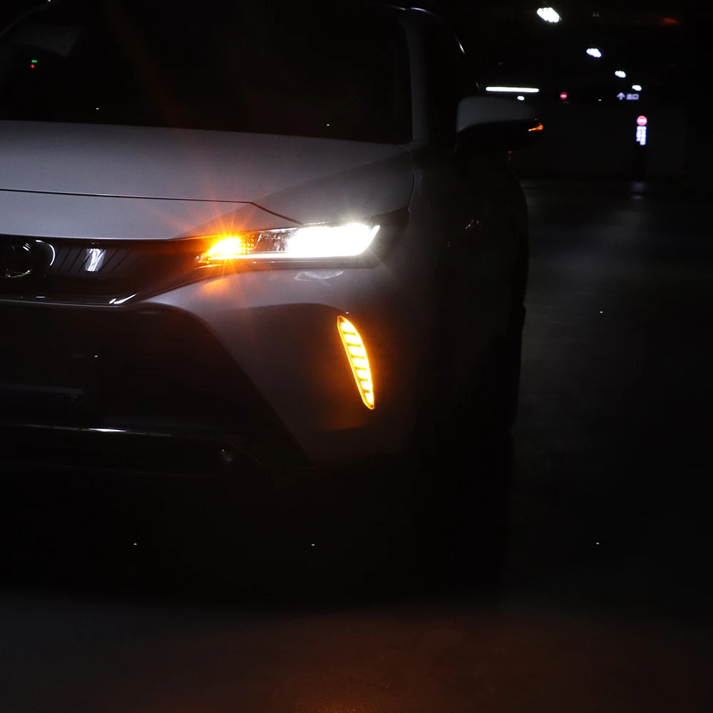Lampu Mobil Untuk Toyota Harrie Venza 2021-2025 Upgrade Bumper Depan Lampu Kabut LED Lampu Siang Hari Berkualitas Tinggi Plug and Play