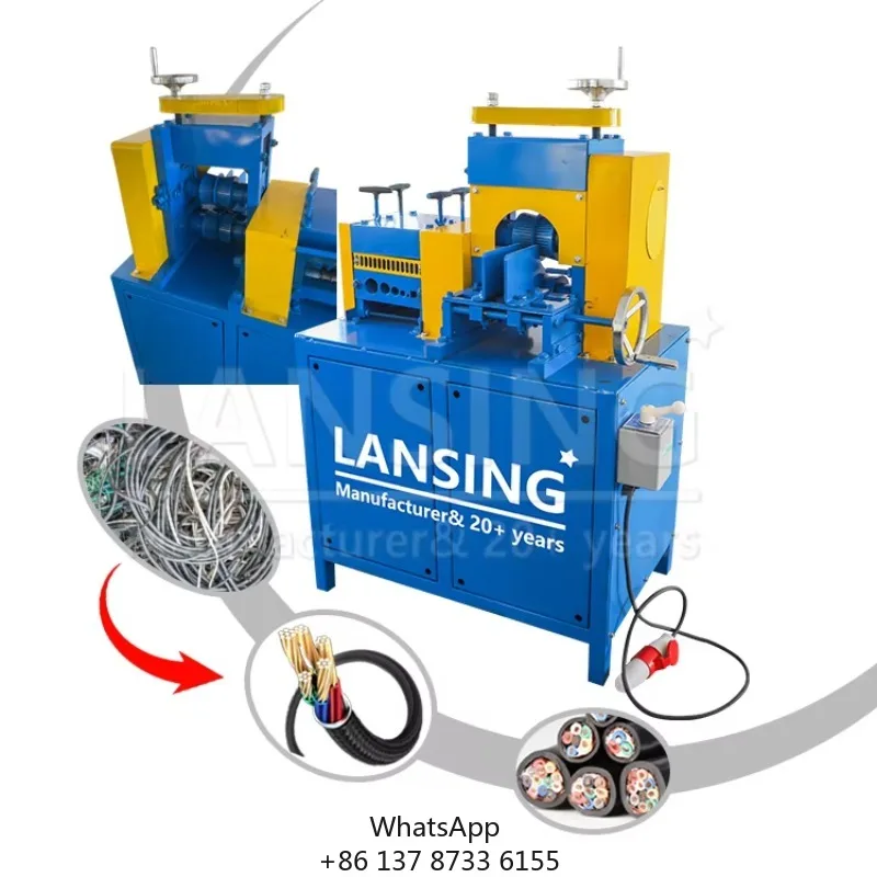 Multicore Cable Cutting And Stripping Machine Electric Wire Stripper Combination For Cable Manufacturing Equipment