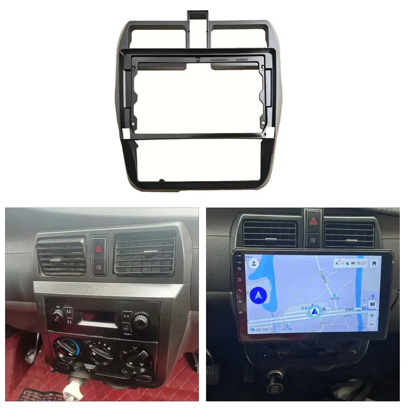 Fascias de Radio de coche Android de 9 "para WULING GLORY 2011-2012 para reproductor estéreo CHEVROLET N300 unidad principal de 2DIN embellecedor de Panel de marco de tablero