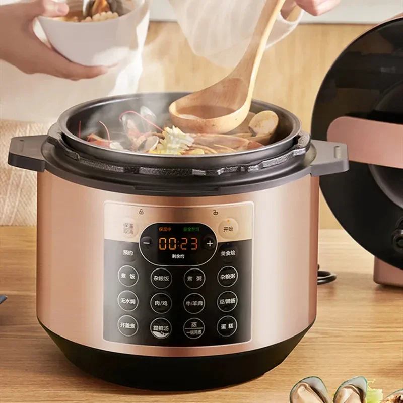 ميديا قدر الضغط سلسلة جديدة جهاز طهي الأرز متعدد الوظائف متعدد الوظائف طنجرة الضغط الكهربائية 5L 6L المنزل 4-8 أشخاص 220 فولت