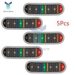 1/5個カップケトル液体温度テスターミルクウォーター食品防水テープ温度測定ステッカーホーム屋内37-70 ℃
