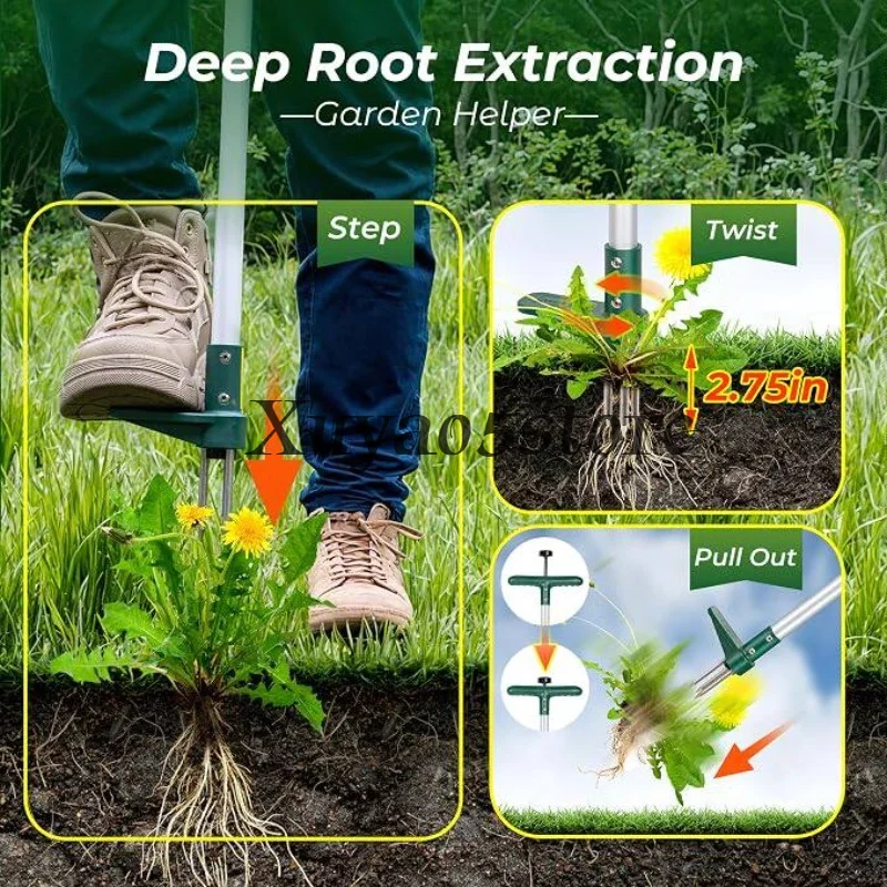 Weeding hand tools, long-handled garden weeding tools, weeding tools for dandelions, weeds