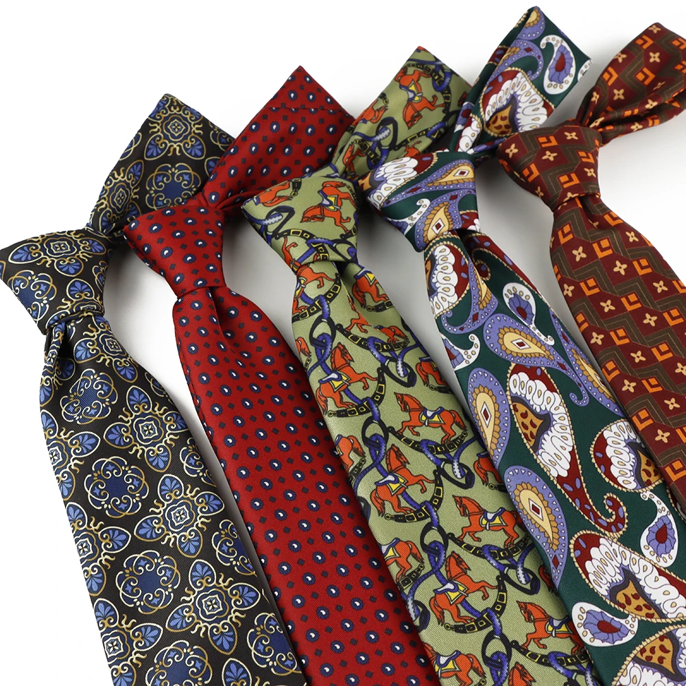 Artistic Men's 9cm Wide Soft Smooth Comfortable Tie Paisley Pattern Printed Woven Necktie Gentleman Wedding Party Accessory Gift