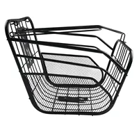 E-bike Metal Basket Sturdy Electric Portable Bicycle Vegetable Front Basket For Bike Scooter Storage Holder Cycling Accessories
