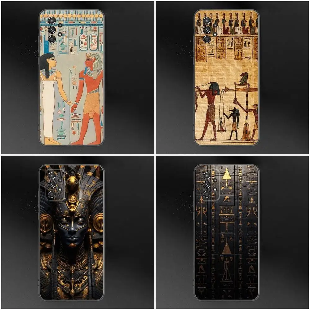

Egypt Pharaoh Mural Phone Case For Samsung Galaxy S25,S24,S21,S22,S23,S30,Ultra,S20,Plus,Fe,Lite,Note,10,9,5G Black Cover