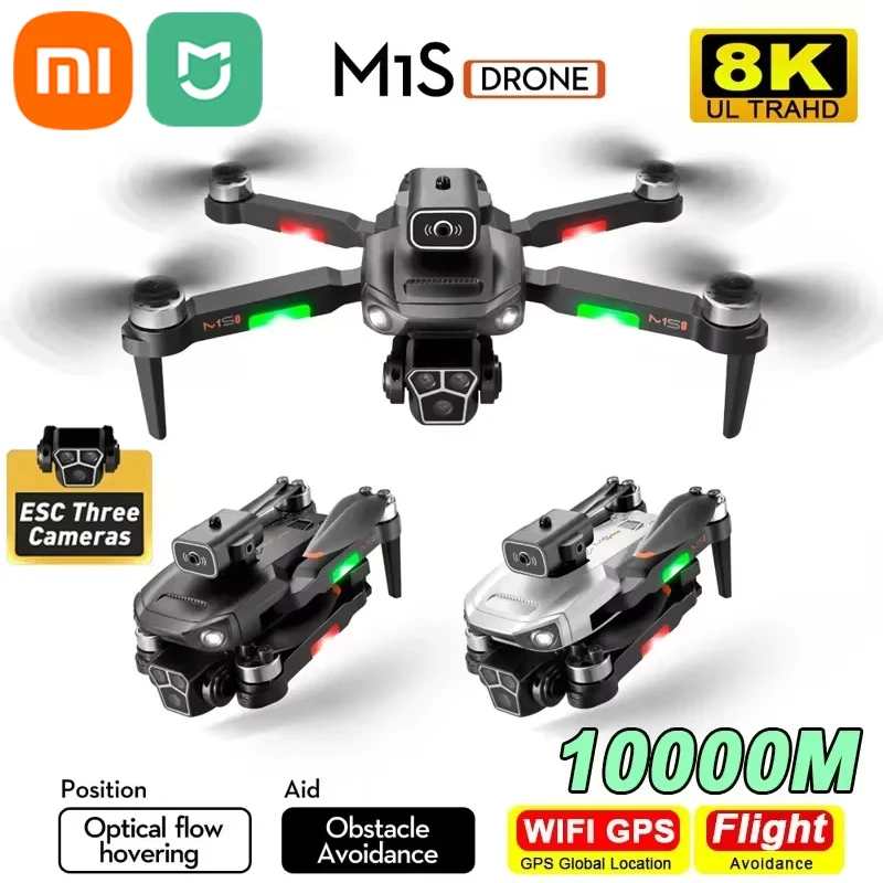 Xiaomi Mijia M1S Drone 8K Profesional HD Camera Obstacle Avoidance Aerial Photography Brushless Motor RC Foldable Quadcopter Toy