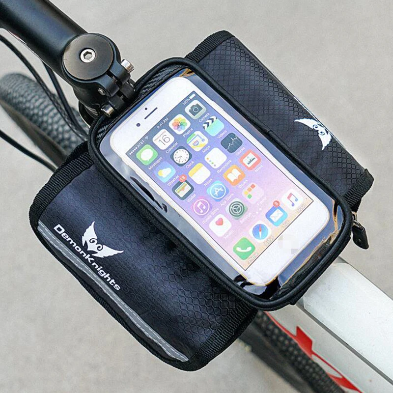 Bicycle Bags Touch Screen Large Capacity Waterproof Cycling Bag Mountain Bike Saddle Rack Trunk Bags Luggage Carrier Bike Bag