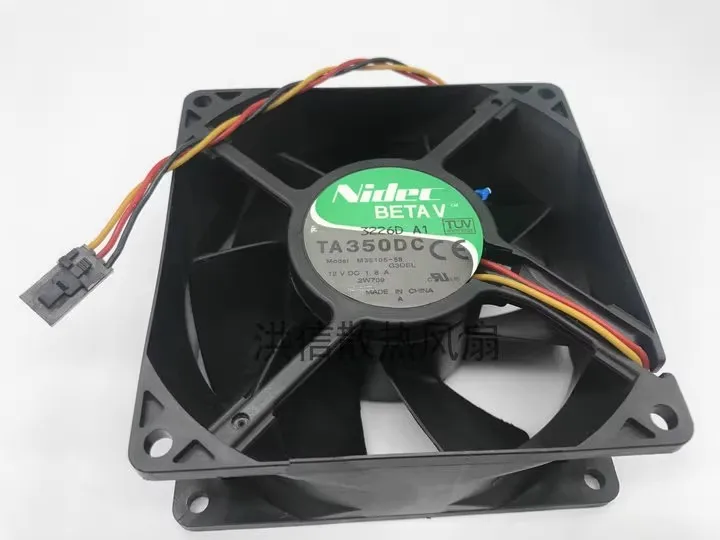 

Free shipping original NIDEC TA350 M35105-58 9238 DC12V 1.8A 9cm heat dissipation fan