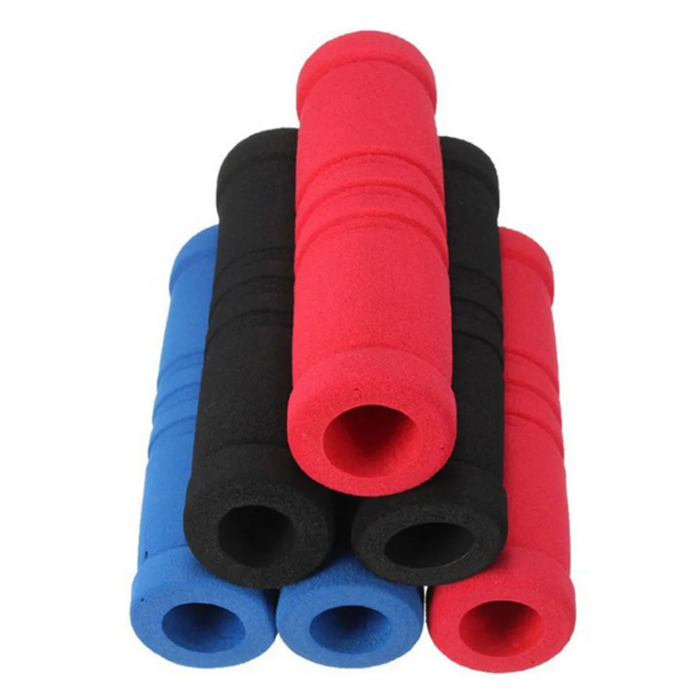 

Bicycle Memory Foam Handlebar Grips Black Blue Red 1 Pair Each Anti Slip Comfort Grip Long Distance Riding Ergonomic