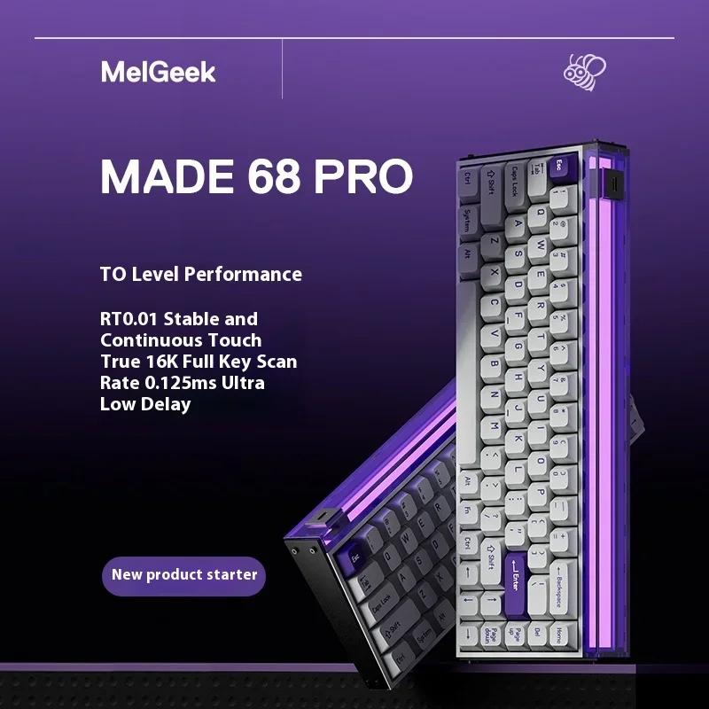 Imagem -03 - Melgeek-interruptor Magnético Ttc Personalizado Teclado E-sport Gaming Made68 Pro Taxa 16k Taxa de Polling 8k 0125 ms rt pc