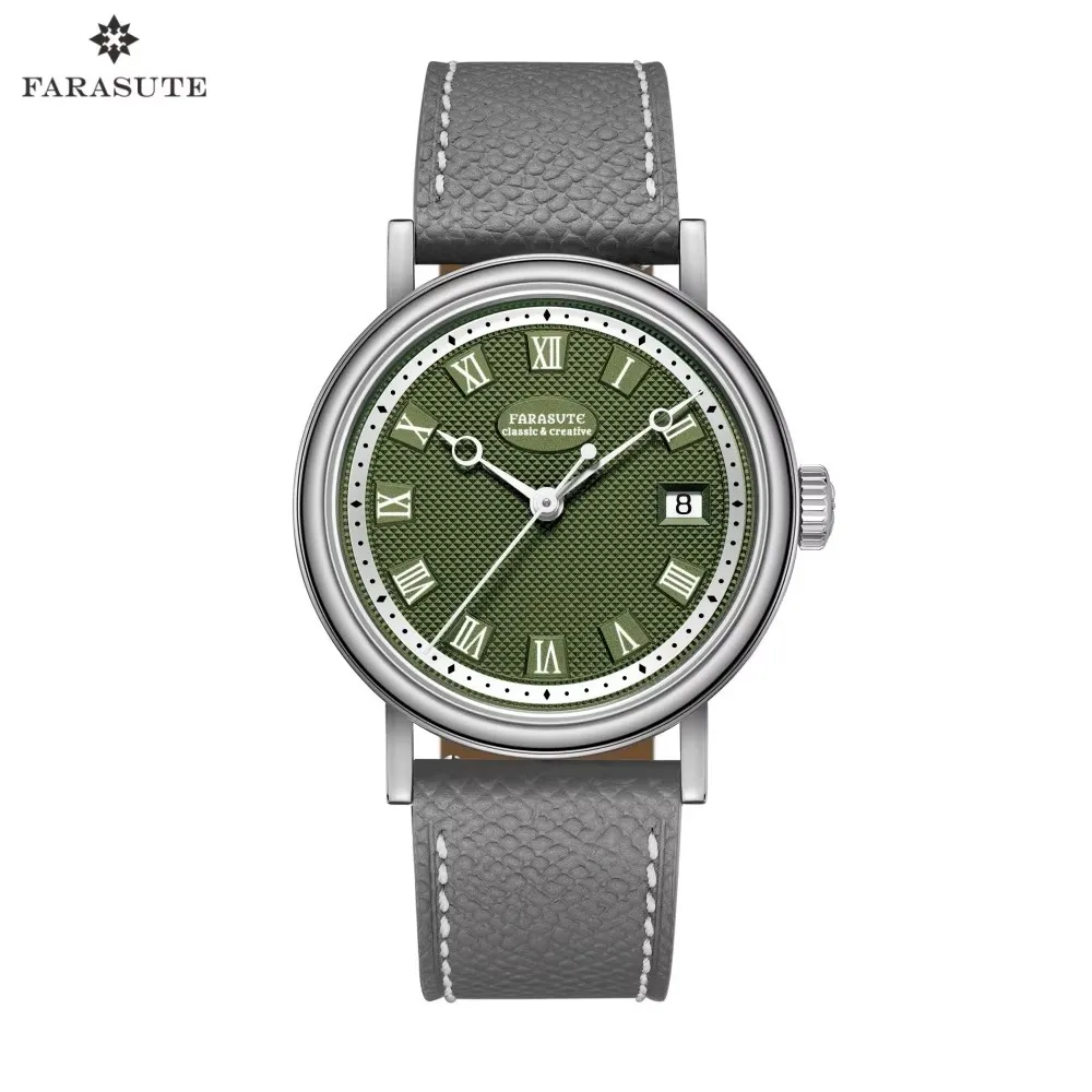FARASUTE Casual Calendar Men Mechanical Wristwatch Sapphire Japan Movement Automatic Watch Stainless Steel Waterproof Men Watch