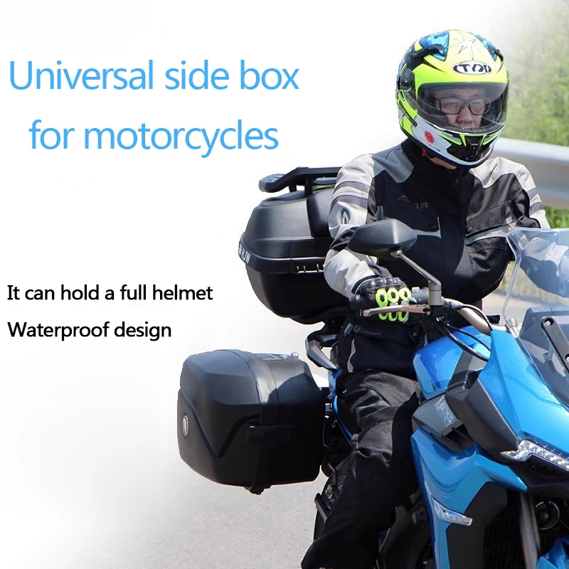 

V37 Motorcycle universal side box, waterproof and wear-resistant, 37L large capacity, high appearance side box