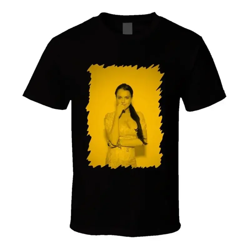 Lindsay Lohan Neon Color Celebrity T Shirt Celebslover