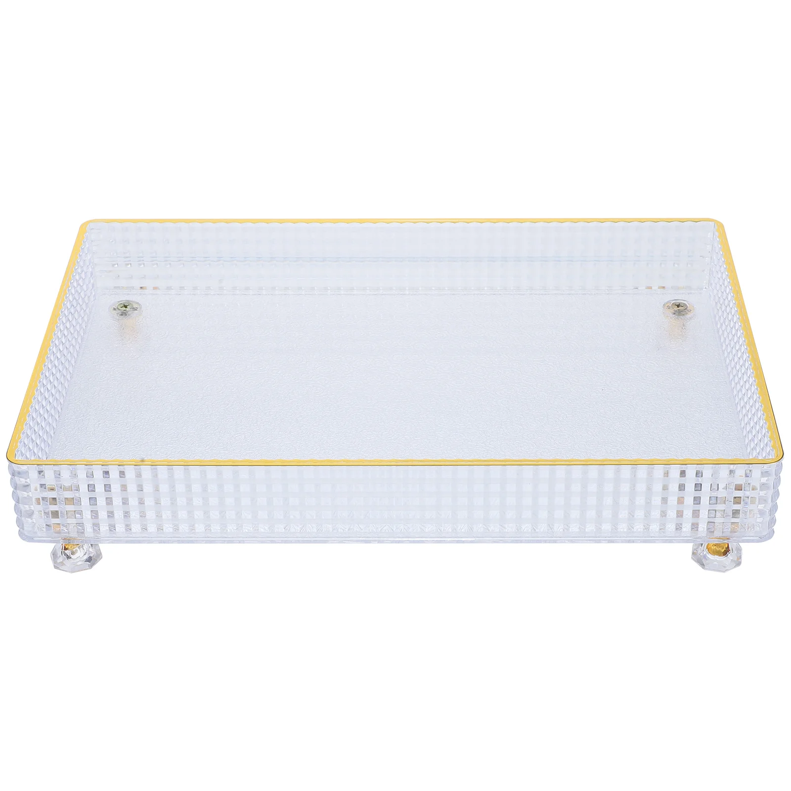 

Transparent Storage Tray Rectangular Snack Serving Dish Plate For Candy Dried Fruit Appetizer Tray Decorative Container Home