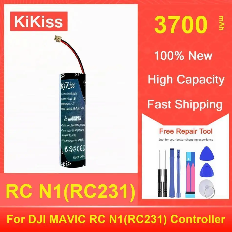 Аккумулятор Kikiss 3700 мАч RC N1(RC231) для контроллера DJI MAVIC