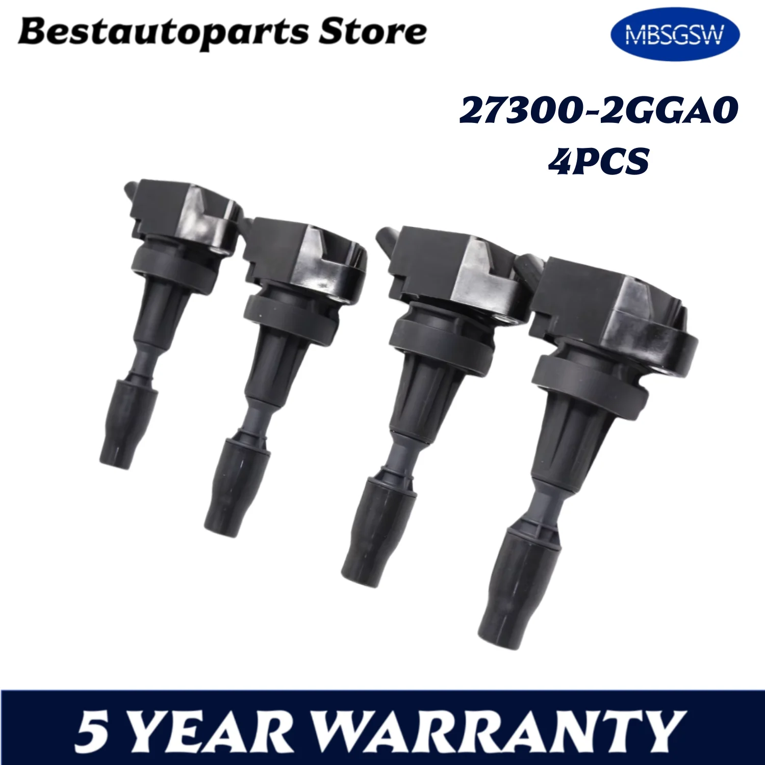 

4 шт. катушка зажигания для Hyundai Sonata 2015-2017 2016 для Kia Optima Sorento UF764 GENESIS 27300-2GGA0 273002GGA0