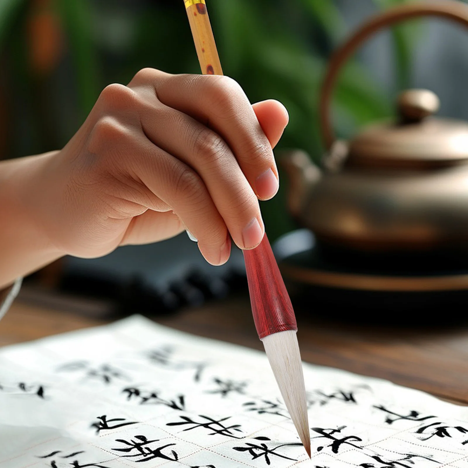 

Art Brush Pen Fine Tip Traditional Chinese Calligraphy Brush Smooth Writing Ink Absorption Ideal for Calligraphy Painting and