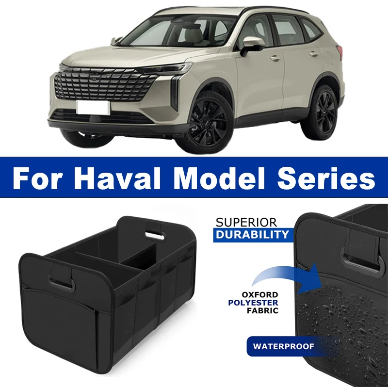 

Foldable Car Organizer Portable Storage Box With Side Net for Haval H6 H9 F7 F7x Jolion Dargo Big Dog Chitu M6 H2 H4 H7 F5
