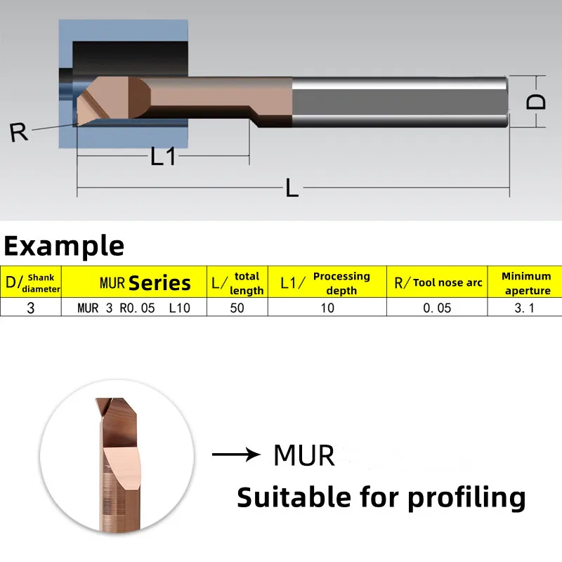 1 قطعة التنغستن الصلب سبائك صغيرة مملة القاطع MIR3 MIR4 MIR5 MIR6 MIR8 MUR3 MUR4 MUR5 MUR6 MUR8 لولبة داخلية أربور