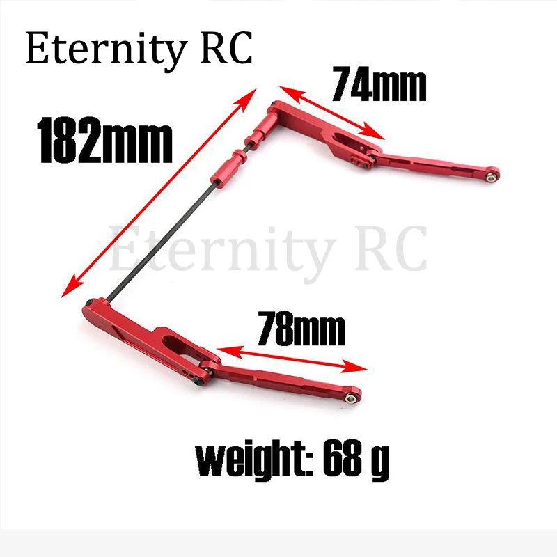 Metal Rear Sway Bar Set for Axial RBX10 Ryft 1/10 RC Crawler Car Upgrade Parts Accessories