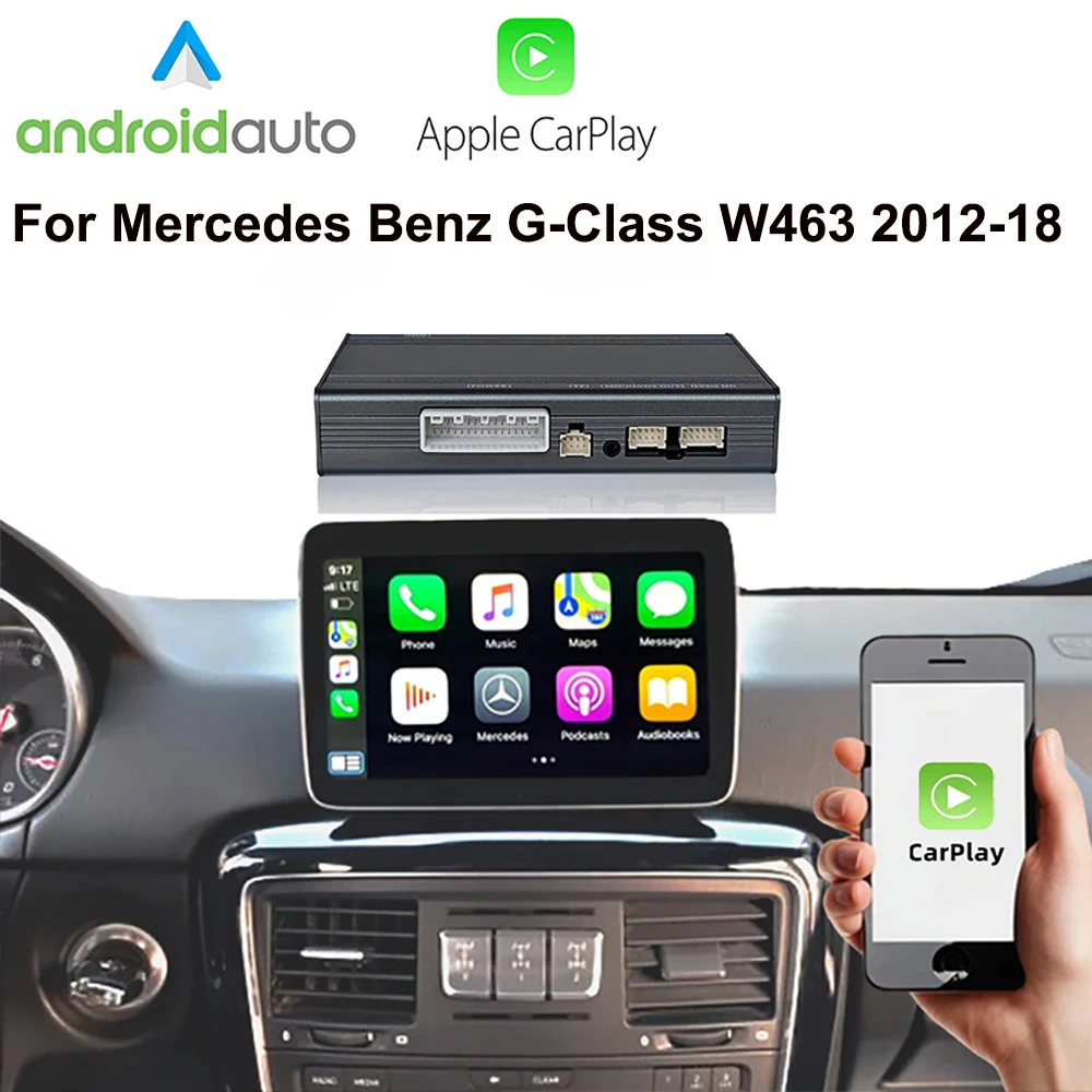 

Wireless Carplay Android Auto Oem Screen Upgrade Module For Mercedes Benz G-Class W463 2012-2018