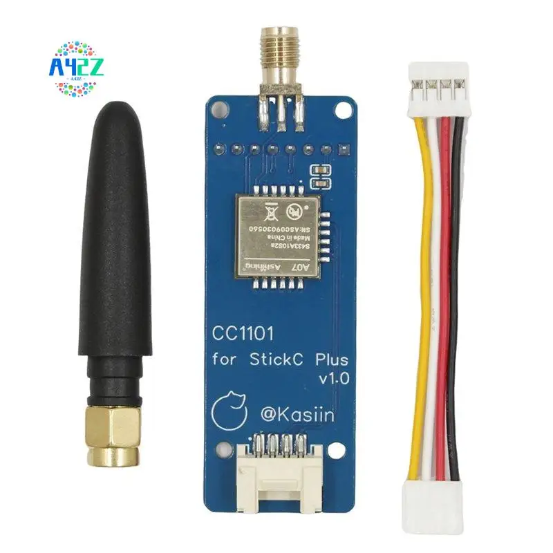 

A42Z-RF CC1101 Module For M5stack Stickc Plus Supports 433Mhz Sub-Ghz For Bruce Firmware With Antenna Grove Cable