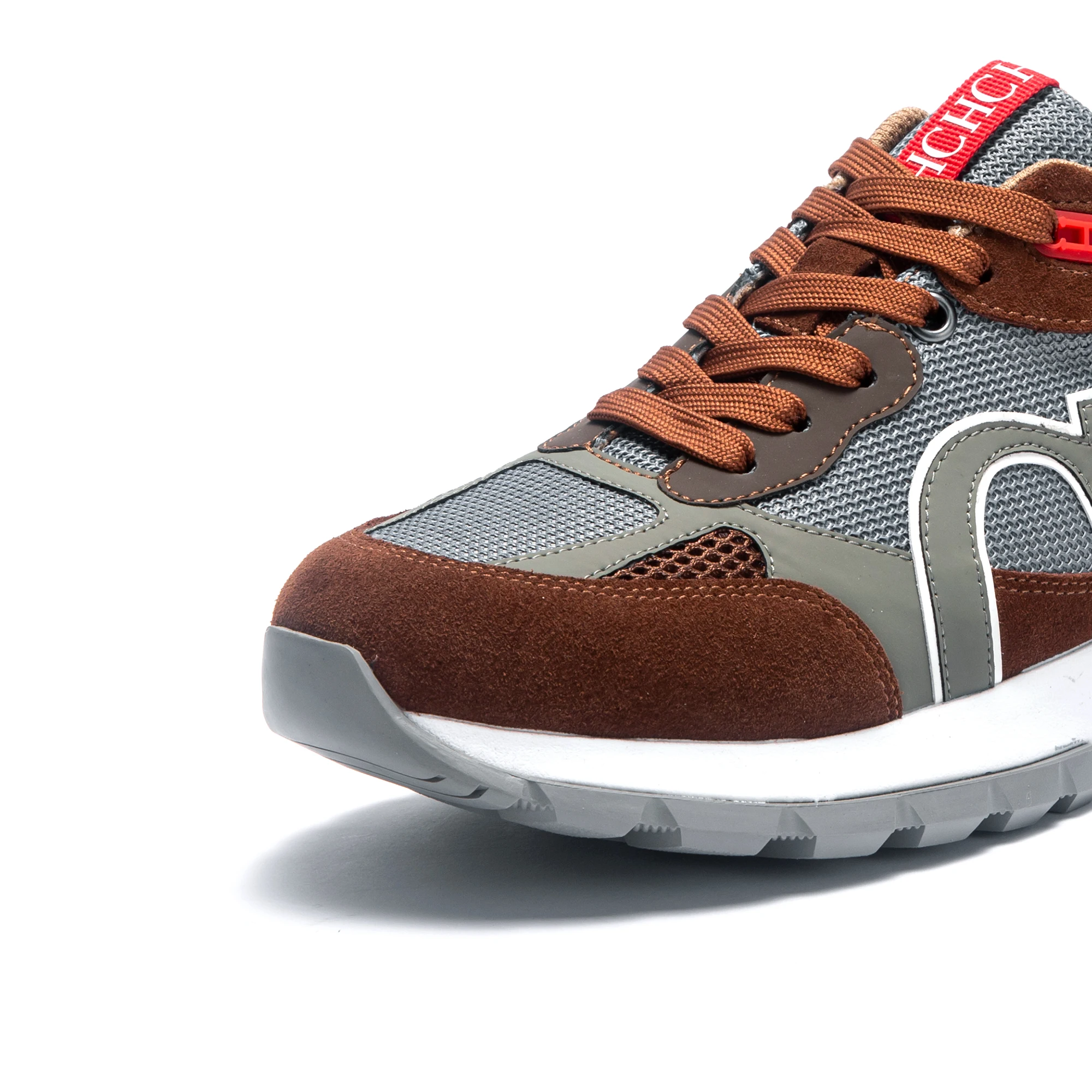 CHCH أحذية رجالية عادية 2026 جديد الربط شبكة أحذية المشي الهيكل العظمي تصحيح أحذية رجالي