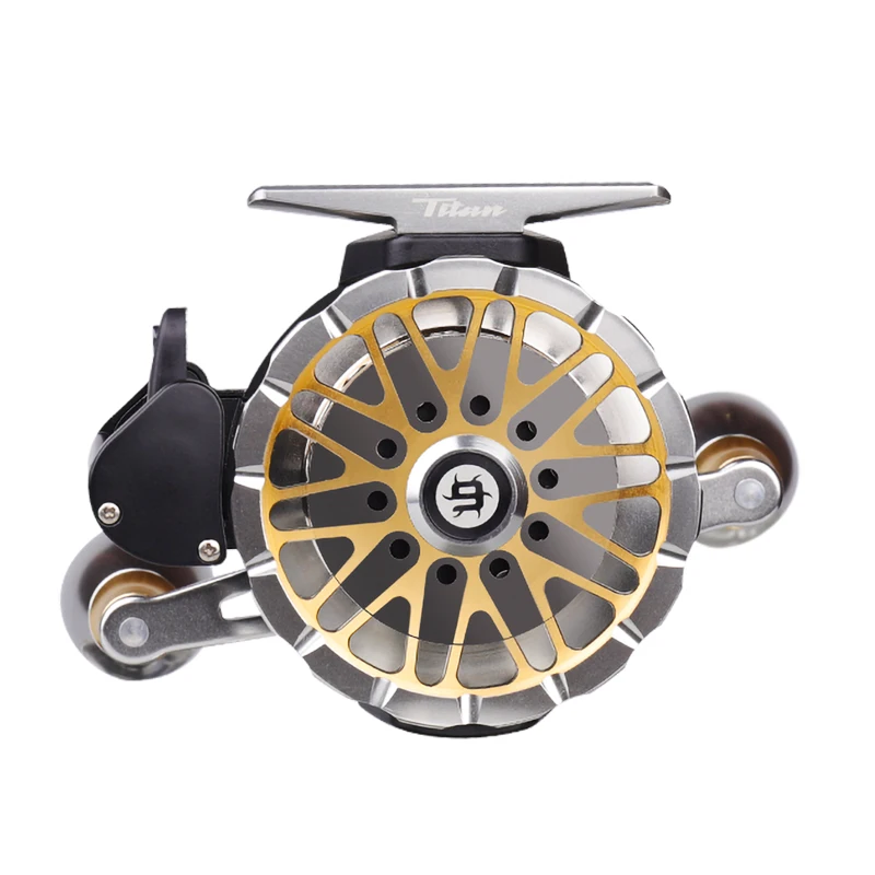 HISTAR Titan Raft Wheel Long Cast 4.3:1 Ratio 9 BB Backlight Digital LED Full Metal Body Magnetic Braking Fishing Reel