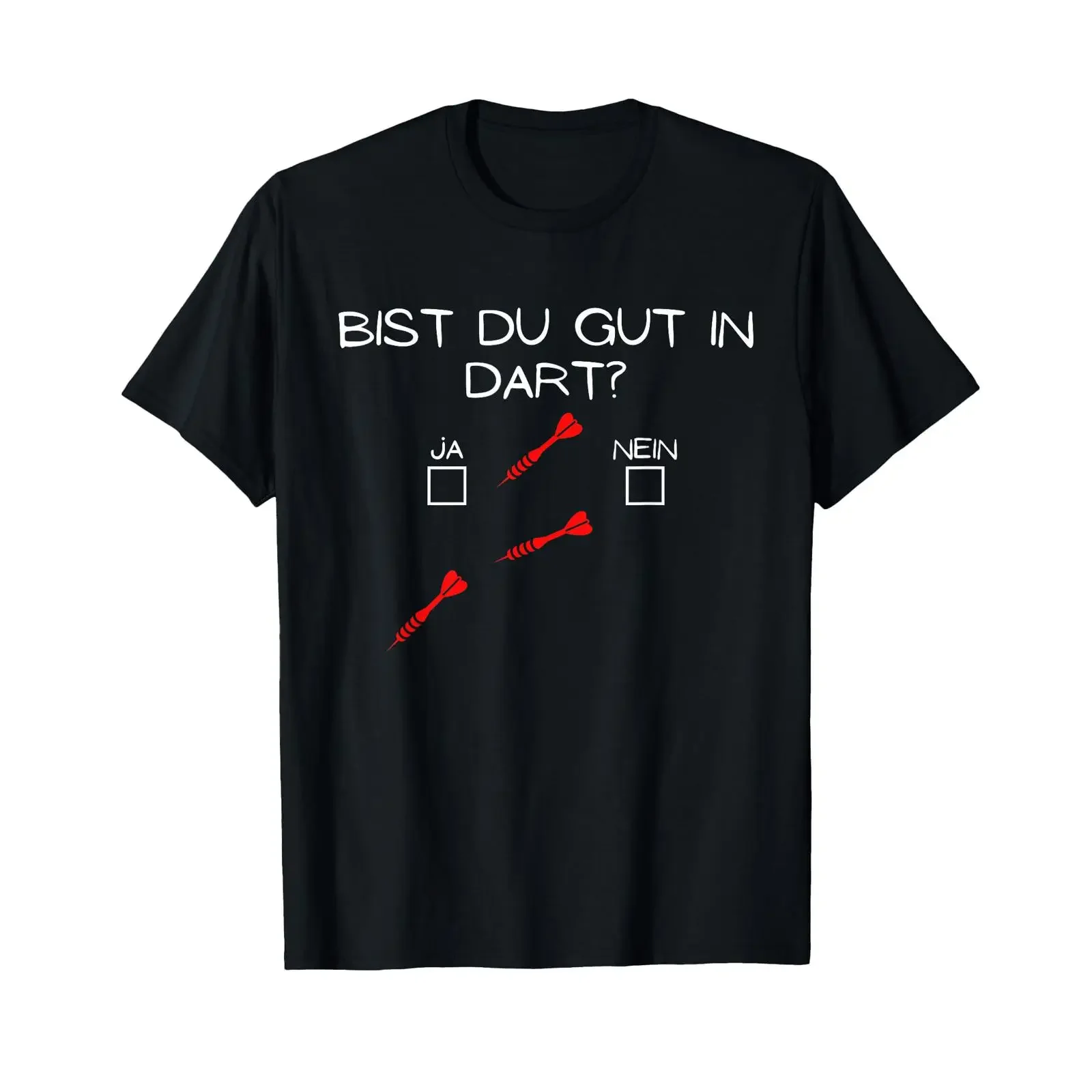 T Shirt with German Text quot Bist du gut in Dart Ja Nein Language vintage Washed Versatile Top For Everyday Wear Unisex