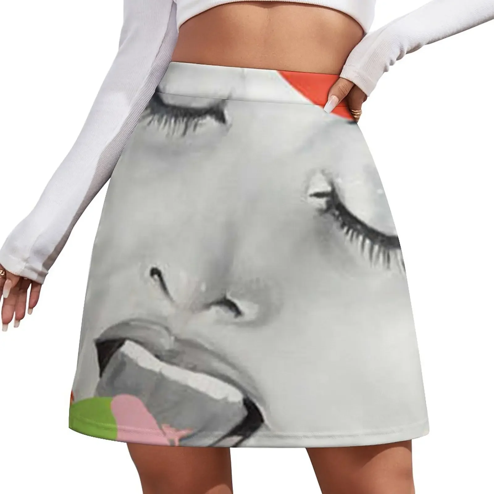 

Pop art Mini Skirt kpop short skirt for women skirt women Mini