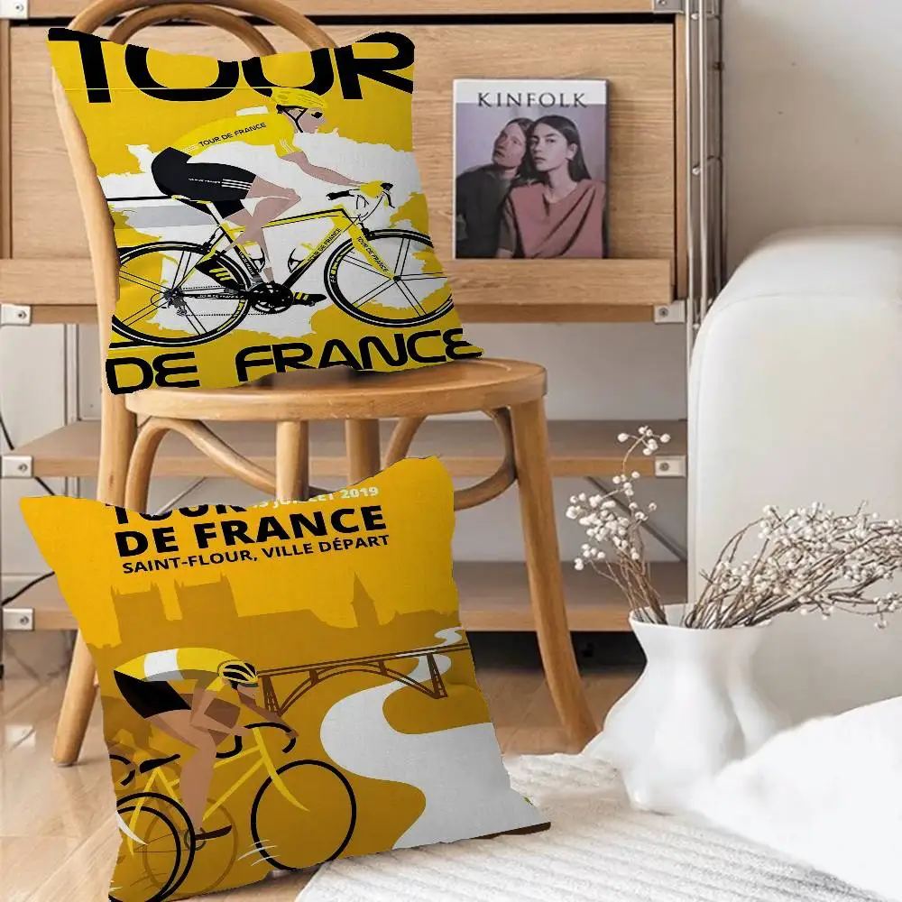 جولة F-فرنسا غطاء الوسادة المخدة المفروشات أريكة رمي وسادة ديكور المنزل المخدة #1