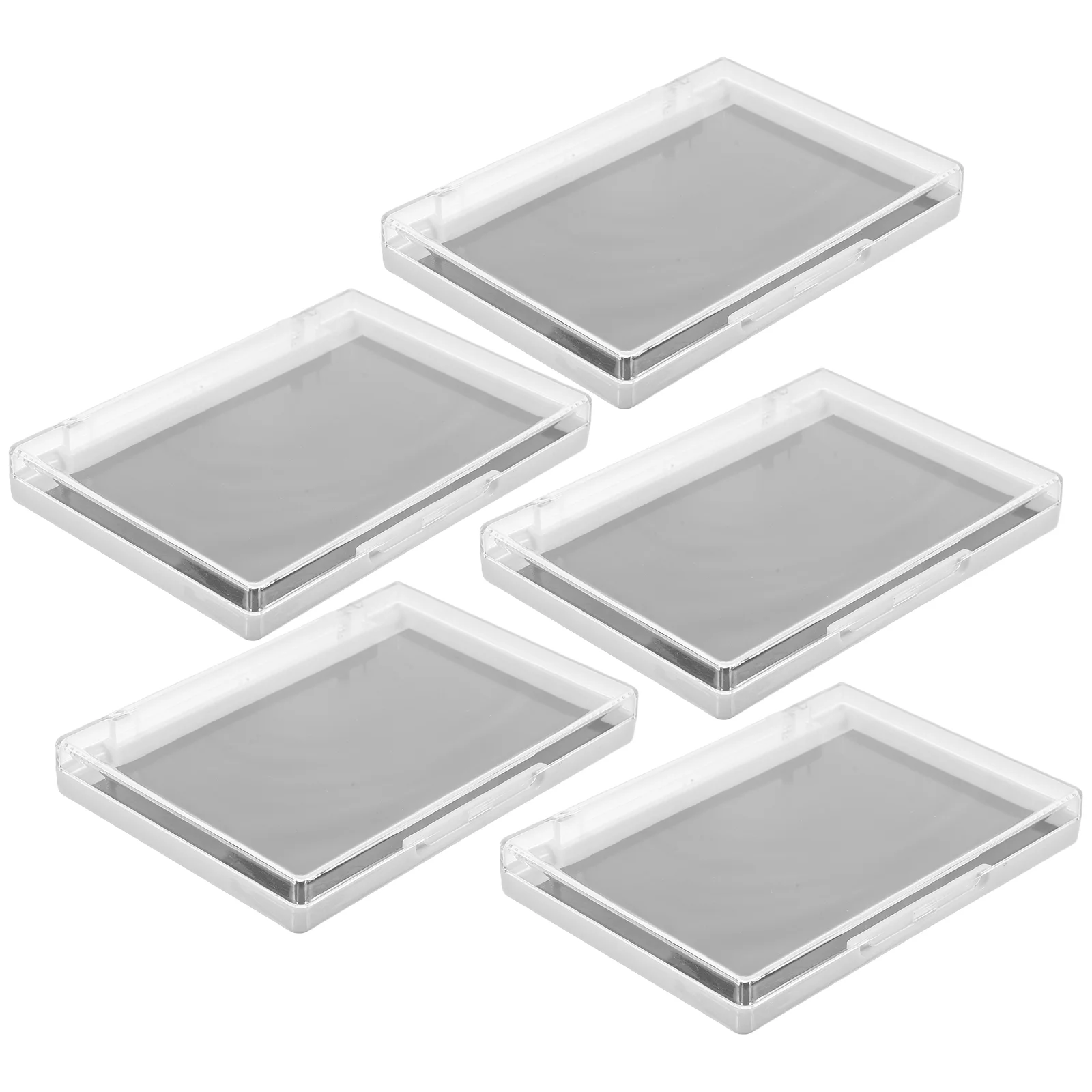 5 Pcs Empty Eyeshadow Plate Makeup Trays Transparent Lid Magnetic Palette Plastic Pallets for