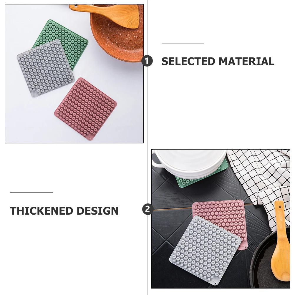 

3 Pcs Thickened Insulation Coasters Cup Mats Table Placemats Kitchen Heat Resistant Mat Table Mat Bar Use