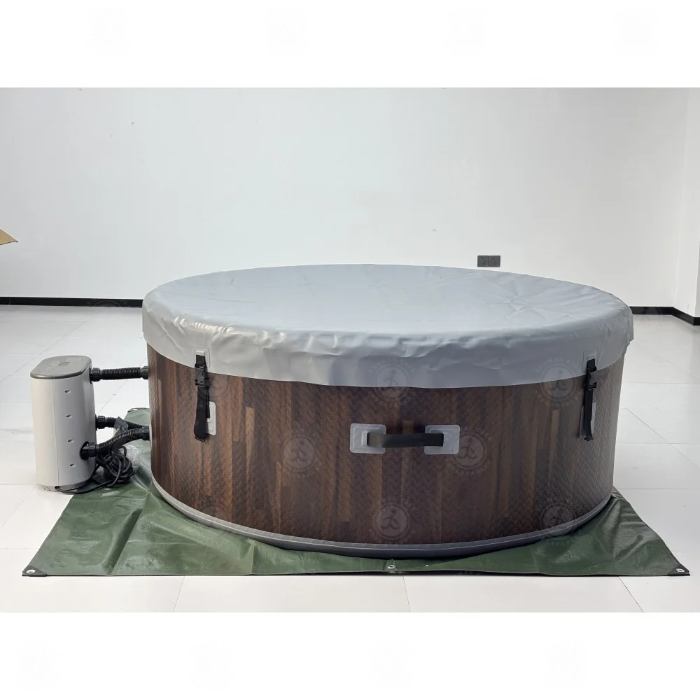 STLF فاخر Diameter210 سم حوض استحمام ساخن قابل للنفخ مع فقاعات التدليك في الهواء الطلق حوض سبا ساخن حوض استحمام سبا فقاعة قابلة للنفخ #6