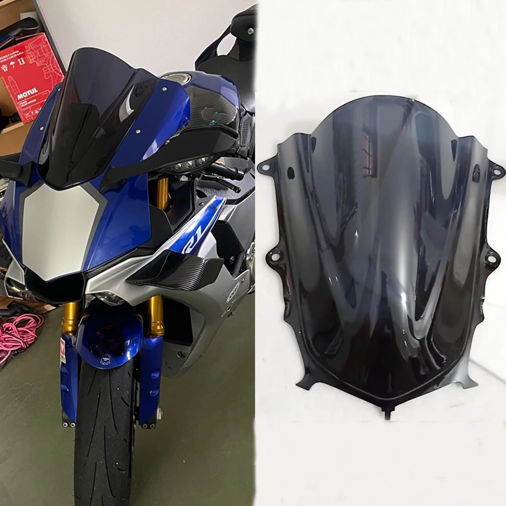

Лобовое стекло R1 для Yamaha YZFR1 2015 2016 2017 2018 2019 YZF R1M, ветровое стекло, дефлектор с двойным пузырьком, увеличивающий экран дыма