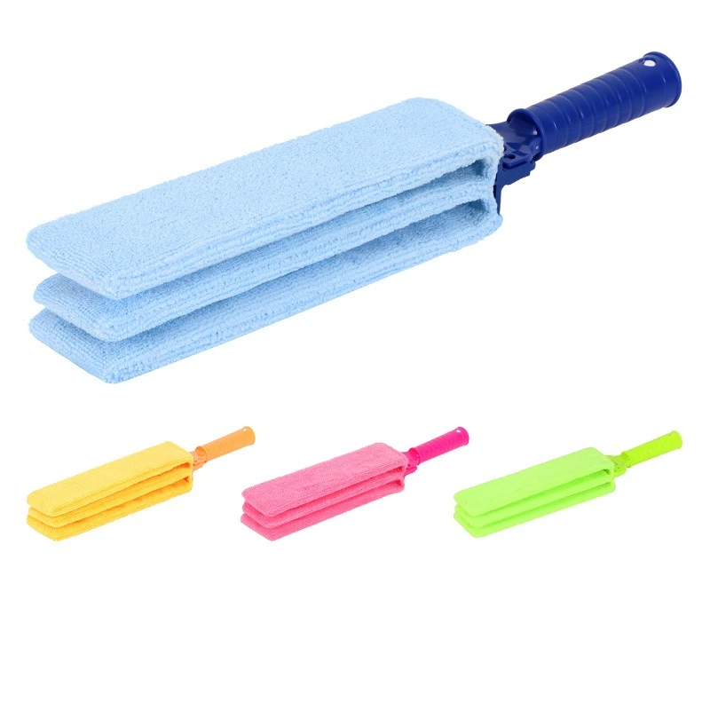 Blue Venetian Blind Cleaning Brush for Dust Removal Air Conditioner Vent Dust Brush and Gap Cleaning Tool Household Accessory