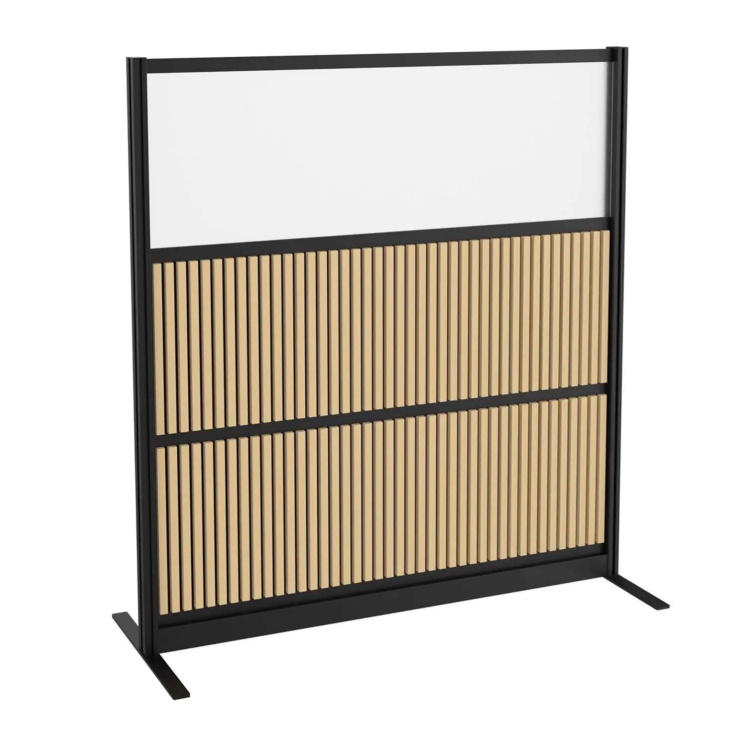 Room Divider for Office Privacy – Modular Freestanding Acoustic Office Partition with PET Sound Dampening Panels, Customized