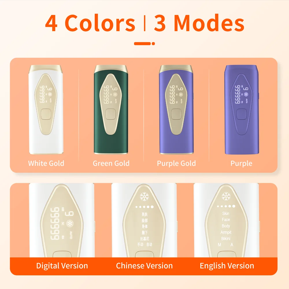 STLF Licht Ijskoeling Vrouwen Oksel Lichaam Handheld Epilator Depilator Thuis Permanente Pijnloos Draagbare Ipl Machine Haar Rem